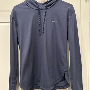 Columbia Blue Hoodie,women’s Sun Trek Hoodie Pullover,Omni shade,medium,outdoor